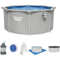 Bestway Hydrium 56566DE - Ø305x122 cm - Stahlwandpool, rund