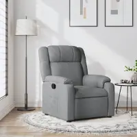 Prolenta Maison Exclusive - Relaxsessel Hellgrau Stoff