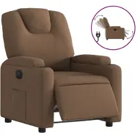 Syfax Relaxsessel Elektrisch Braun Stoff