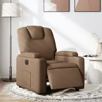 vidaXL Relaxsessel Elektrisch Braun Stoff , Klassische Sessel 2024 Neu