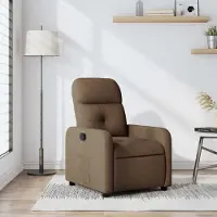 vidaXL CLORIS Relaxsessel Braun Stoff - Fernsehsesel LL0000256977