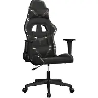 Syfax Gaming-Stuhl mit Massagefunktion Schwarz Tarnfarben Kunstleder