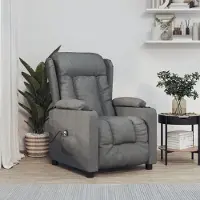 Prolenta Maison Exclusive - Relaxsessel Elektrisch Dunkelgrau Stoff