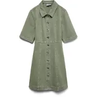 Vero Moda Jeanskleid "VMDAISY 2/4 SHORT DENIM DRESS NOOS" Baumwolle