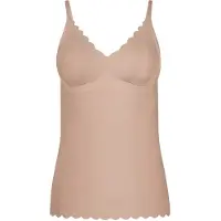 Skiny Unterhemd "Unterhemd Da. Spaghettishirt herausn. Pads Sensation 1er Pack", Damen, Gr. XL, N-Gr, beige, Obermaterial: 56% Polyamid PA. 44% Elasthan EL., Unterhemden Unterhemd