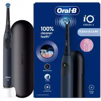 Oral-B iO Series 2 Elektrische Zahnbürste, 3 Putzmodi, Drucksensor, Timer, mit Reiseetui, Blau