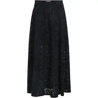 Object Damen Röcke Objbianca Mw Lo Long Skirt - Zwart - Größe S