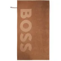 BOSS Badetuch aus Baumwoll-Samt mit strukturiertem Logo Grösse ONESI
