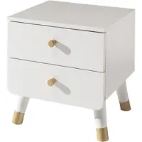 Vipack Kindernachtkästchen Weiß H: 45,2 cm Billy