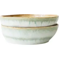 HK Living - 70's Pastaschale, Ø 18,7 cm, petal (2er-Set)