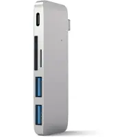 Satechi USB-Hub Type-C USB Passthrough Hub Silver