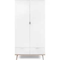 CALICOSY Finori Göterborg 61 Kleiderschrank/Weiß/Sonoma Eiche