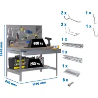 Simon Rack Bankpaket ohne Parafuses PACK SIMONWORK BT2 BOX 1200 GALVA/MAD+ 9ACCS