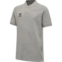 Hummel Hmlmove Grid Polo Kids - grey melange, Größe:128