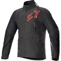 Alpinestars Hyde XT Drystar XF Jacke Schwarz Hellrot Größe 2XL