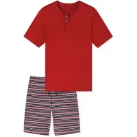 Schiesser Pyjama Casual in rot | Gr.: 56