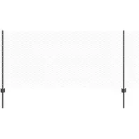 vidaXL Sechseckzaun mit Pfosten 10 x 0,8 m PVC-beschichteter Stahl