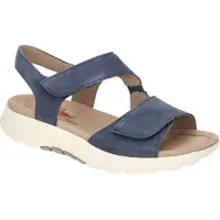 Gabor Comfort 8681536 Rollingsoft Damen, Sandale, Leder, Marine (Blau) - Damenschuhe Sandalette / Sling, Blau, leder (samtchevreau)