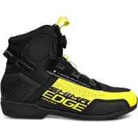 SHIMA Edge Vented Schwarz Gelb Motorrad Schuhe Größe 42