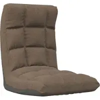 vidaXL Bodenstuhl Faltbar Taupe Stoff