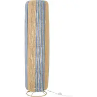 J-Line Stehlampe Seil Zylinder Metall Blau/Naturell Large