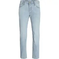 Jack & Jones Tapered-fit-Jeans "JJIMIKE aus elastischem Material und Used-Waschung" Denim/Jeans, modisch, bequem, Baumwollmischung