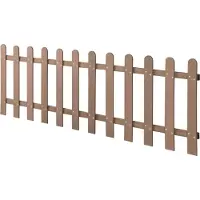 Neu.holz [.holz] WPC Gartenzaun Lattenzaun Holzzaun Gartenzaun Friesenzaun Sichtschutz Braun