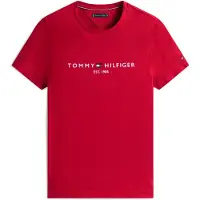 Tommy Hilfiger T-Shirt Tommy Logo MW0MW11797 Rot Slim Fit