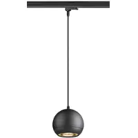 SLV LIGHT EYE 150, 3 Pendelleuchte, GU10, Pendellänge 150cm, 1x max. 13W, matt schwarz 1008176