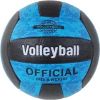 Leantoys Volleyball Blau-Schwarz Größe 5 Bunt