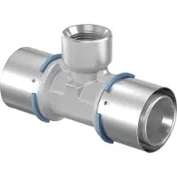Uponor MLC pres T-stk mf.50-1-50 - til gulvvarme- og brugsvand- og radiatorsystemer