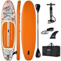 Aqua Marina Pure Air Coast 10'2 SUP Board Aufblasbares Stand Up Paddle Komplettset 310x79x15cm SUP Board