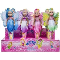Merkloos Puppe mit langen Haaren und märchenhaftem Outfit für fantasievolles Spiel
