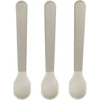 Done by Deer - Foodie Easy-Grip Babylöffel 3-er Pack - Sand - 14 x 2,5 x 1 cm