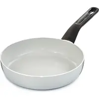 Berghoff Leo Bratpfanne, 20 cm, weiß, rund, recycled Aluminium, keramische Antihaftbeschichtung, induktionsgeeignet, Cool-Touch-Griff, PFAS-frei