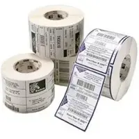 Zebra Technologies Label, Paper, 60x39mm, Thermal Transfer, Z-PERFORM 1000T, Uncoated, Permanent Ad...