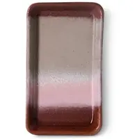 HK Living - 70's Tablett, 7,7 x 13,6 cm, bloom