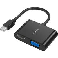 Hama Video-Adapter 2in1, Mini-DisplayPort-St. - VGA HDMI-Buchse, U