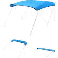 Vevor Bimini Top Ersatz-Bootsverdeck Sonnenverdeck (4 Bögen) aus 600D Polyester