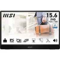 MSI PRO MP161 E2U TV-Gerät/Monitor tragbar Tragbarer Monitor Schwarz 39 6 cm (15.6 ) LED 1920 x 1080 Pixel