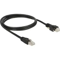 DeLOCK 85667, 1 m, Cat6, S/FTP (S-STP), RJ-45, RJ-45, Schwarz