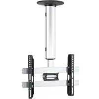 VCM Universal TV Deckenhalterung | 26-40 Zoll bis 60 kg | bis VESA bis 400x300 | höhverstelbar 50-84 cm | TV Halterung 360 Grad schwenkbar drehbar und 15 Grad neigbar | Fernseher Halter - CM3