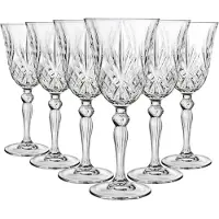RCR Crystal RCR Melodia White Wine Glasses – 210 ml – Set of 6 – Crystal Clear – Dishwasher Safe