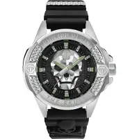 Philipp Plein PWAAA0121 Armbanduhr The Skull Schwarz/Stahl