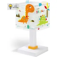 DALBER Tischlampe Dinos gelb