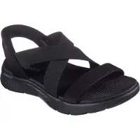 SKECHERS Sandalen Go Walk Flex Sandal - Glimmer 141489/BBK Schwarz 36