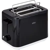 Braun HT1010BK, 2 Scheibe(n), Schwarz, Kunststoff, Drehregler, 900 W, 132 x 35 x 119 mm