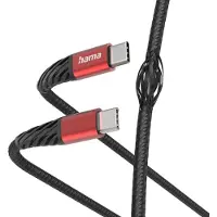 Hama Extreme, 1,5 m, USB C, USB C, USB 2.0, 0,48 Gbit/s, Schwarz, Rot