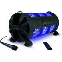 Caliber Karaoke-Set - Led-Beleuchtung und Akku Schwarz (HPG519BTL)