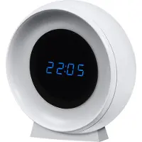 Ledvance NIGHTLUX Digitale Uhr & Nachtlicht mit Sensor, 0,3W, 5lm, Batterbetrieb, USB-Ladekabel, Farbwechselfunktion für weißes Licht, einfache Montage, nur für Innenräume geeignet (auch Feuchträume)